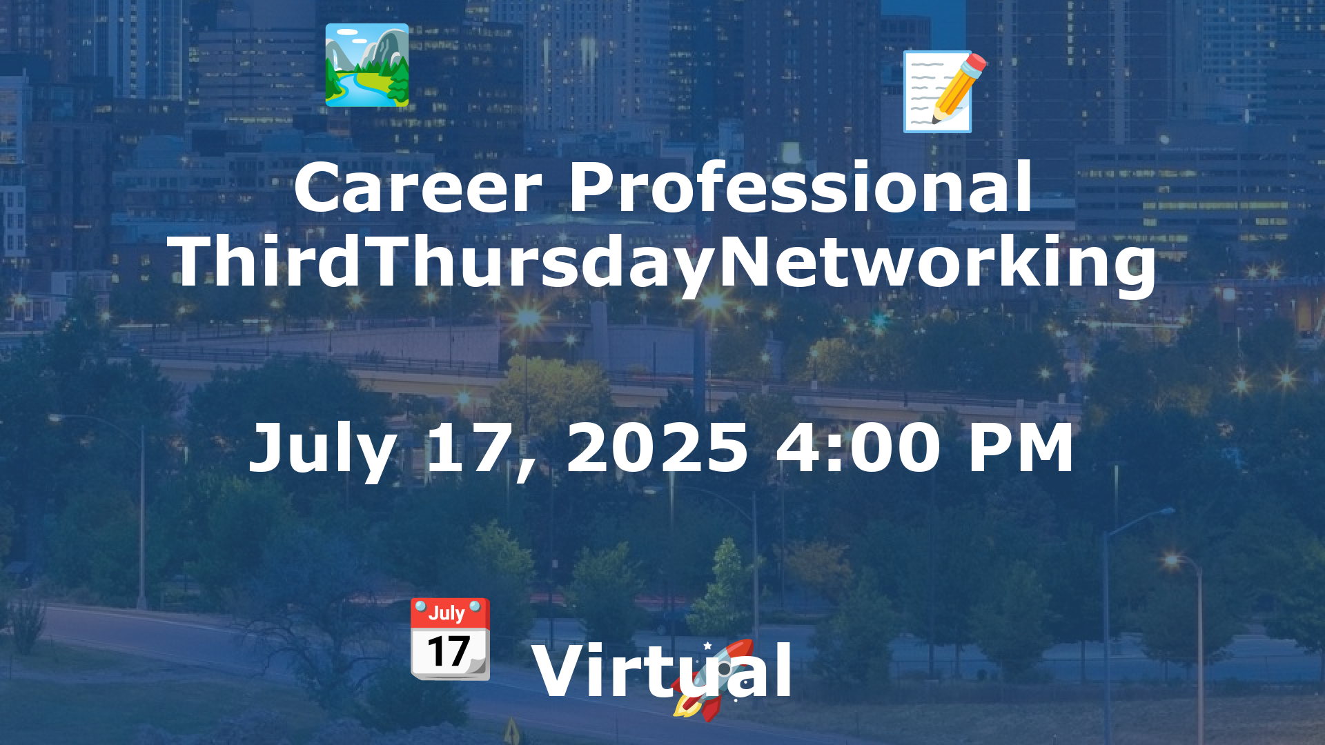 Career Professional ThirdThursdayNetworking  event image